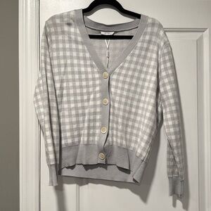 NWT Sioni Checkered Cardigan size L
